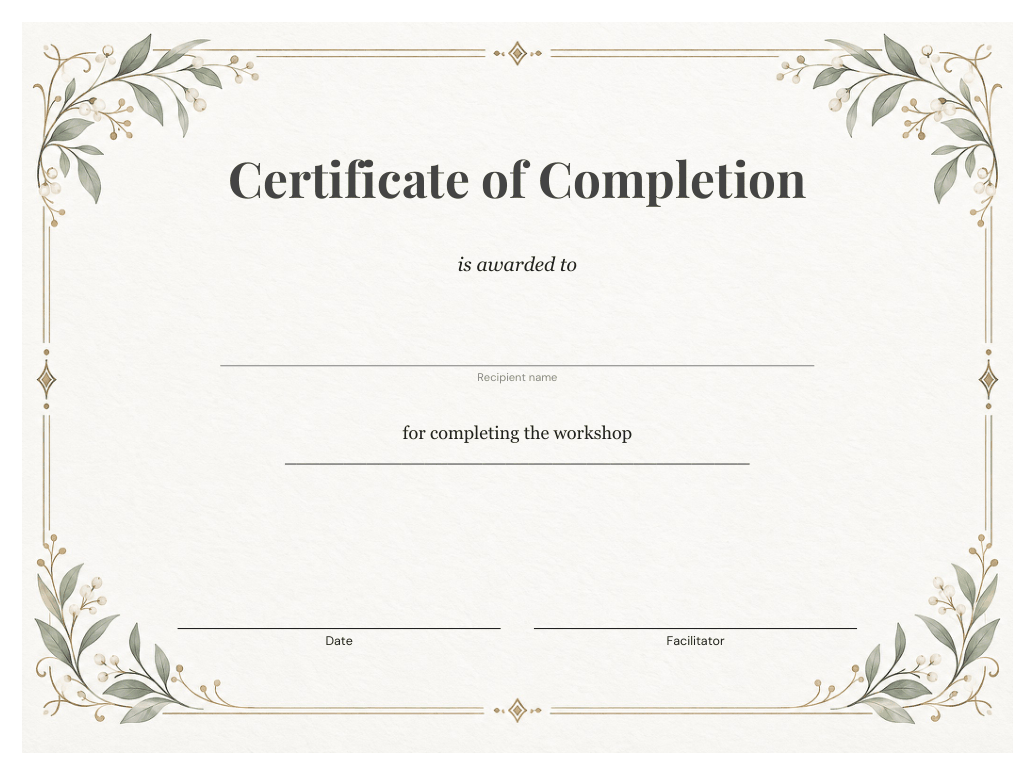 Preview of the first page of Minimal certificate